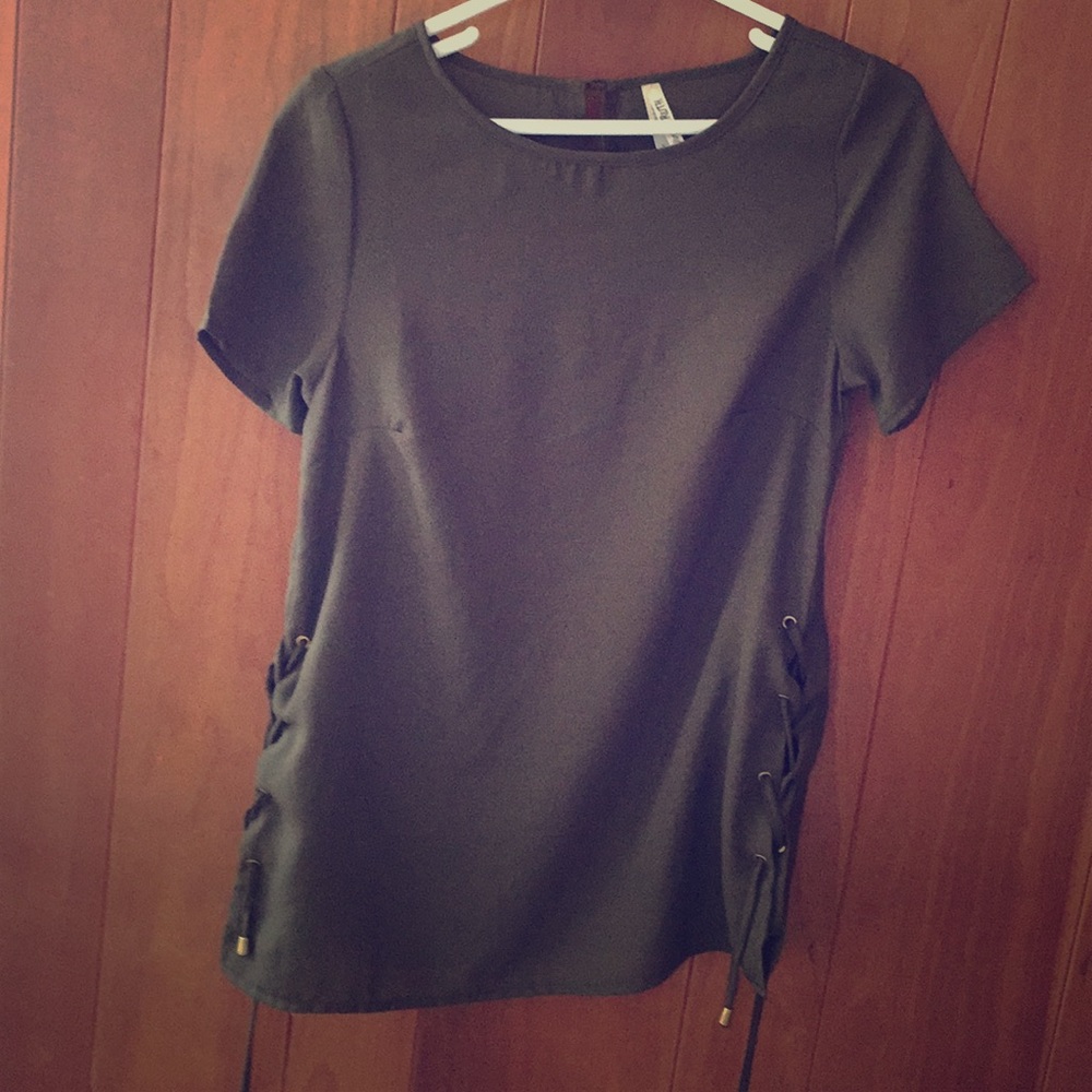 Lace up shirt